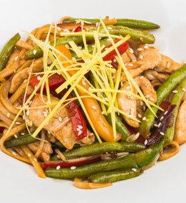 Удон с курицей